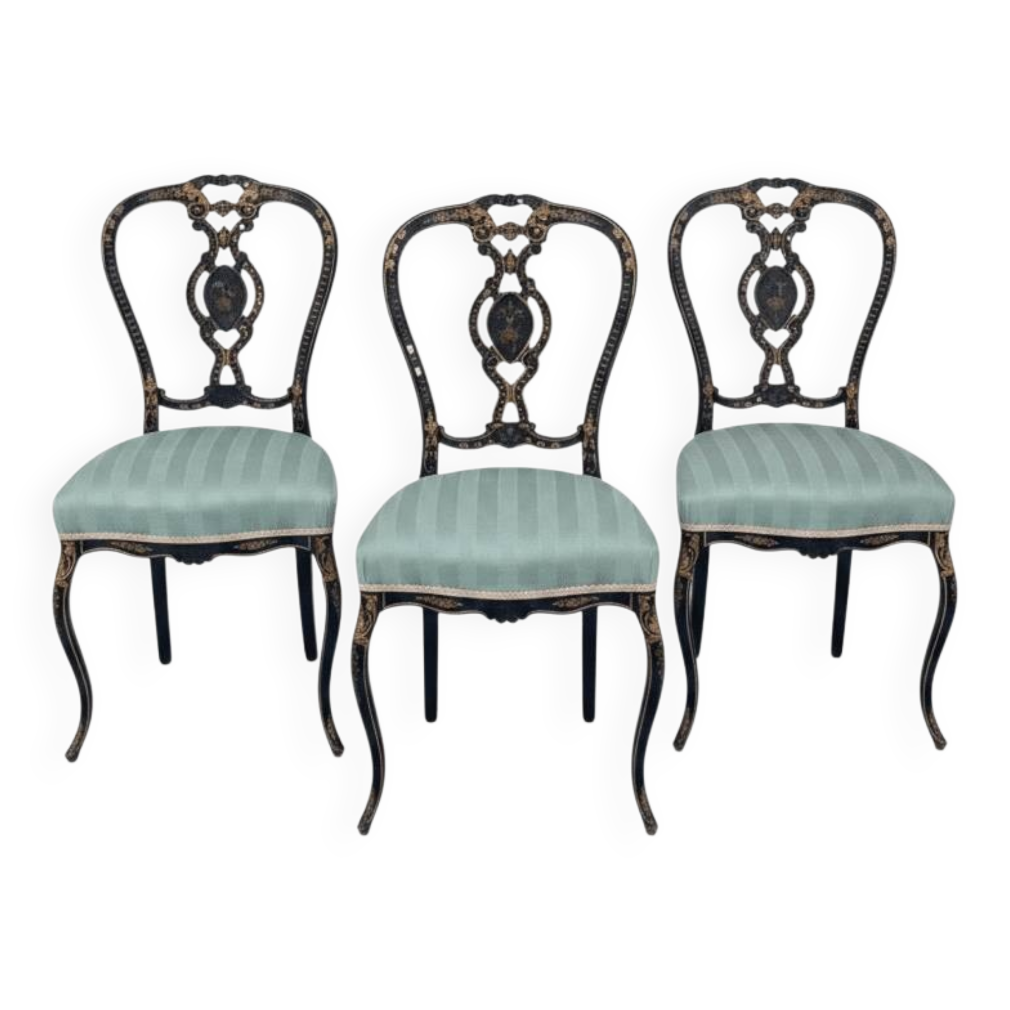 Série de 3 chaises Napoléon III