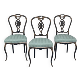 Série de 3 chaises Napoléon III