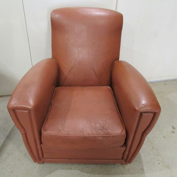 Pair of club chairs, 60s