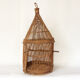 Cage à oiseaux en rotin