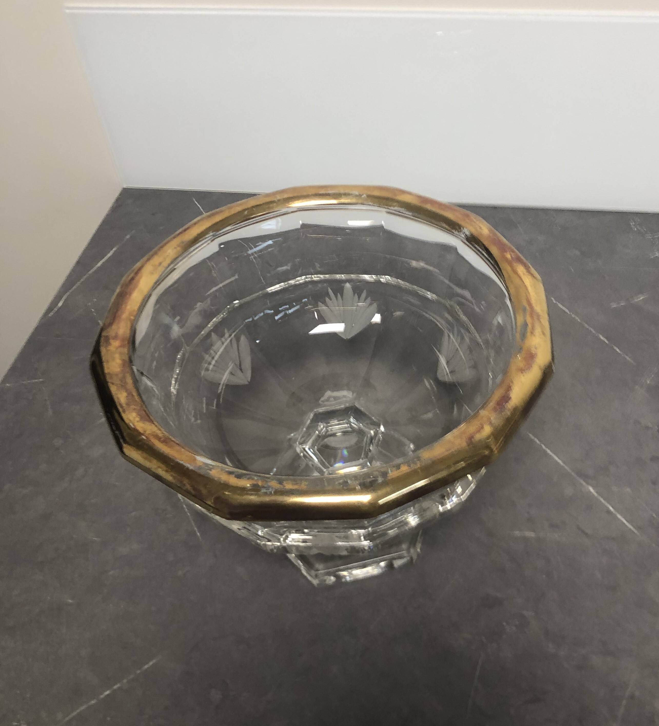 Coupe à fruits en cristal
