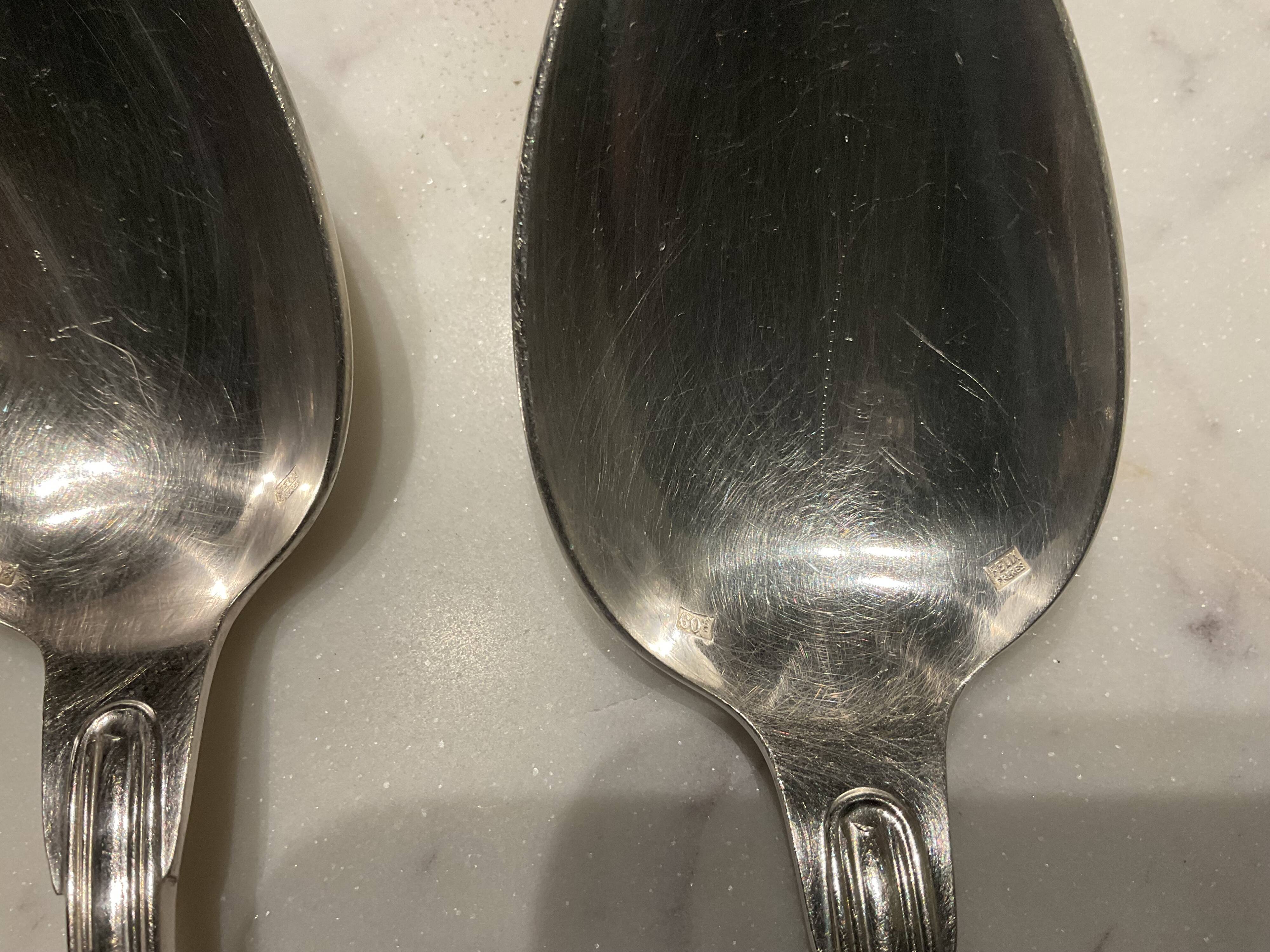 12 Soup Spoons. Silver Plated. Félix Frères