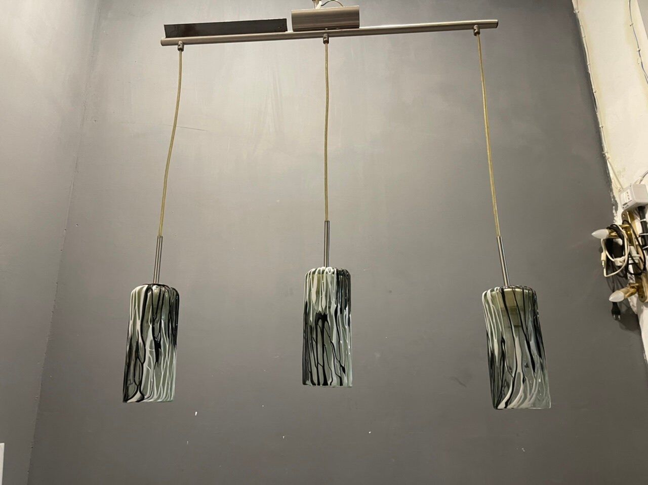 Italian midcentury murano glass lamp