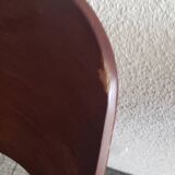 Set of 4 vintage faux wood chairs in the style of Hoswald Haerdtl