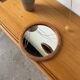 Woven wicker round mirror 1960