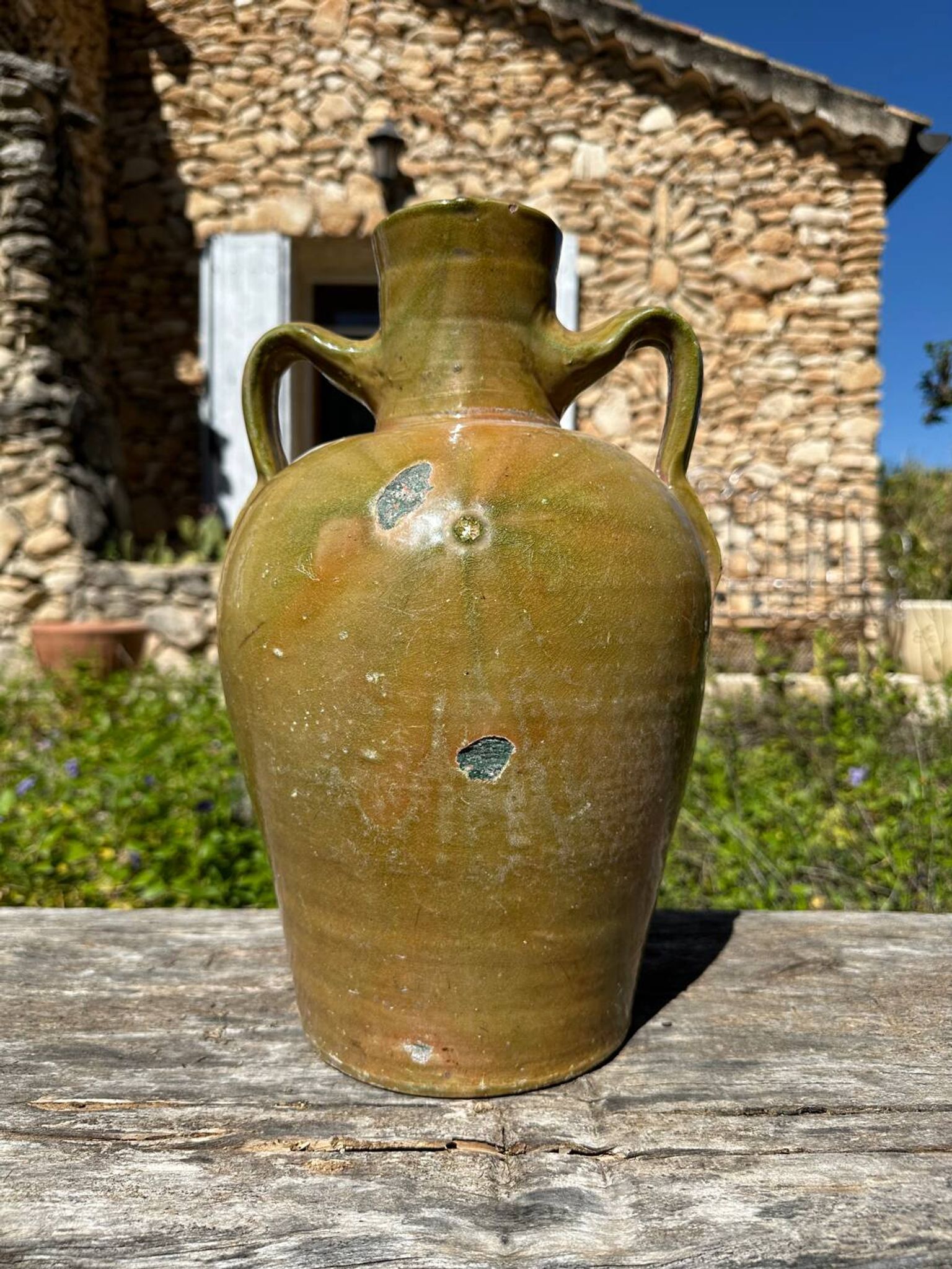 Cruche cántaro en terre cuite ancien 19ème