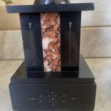 Old pair of marble vase bookends.