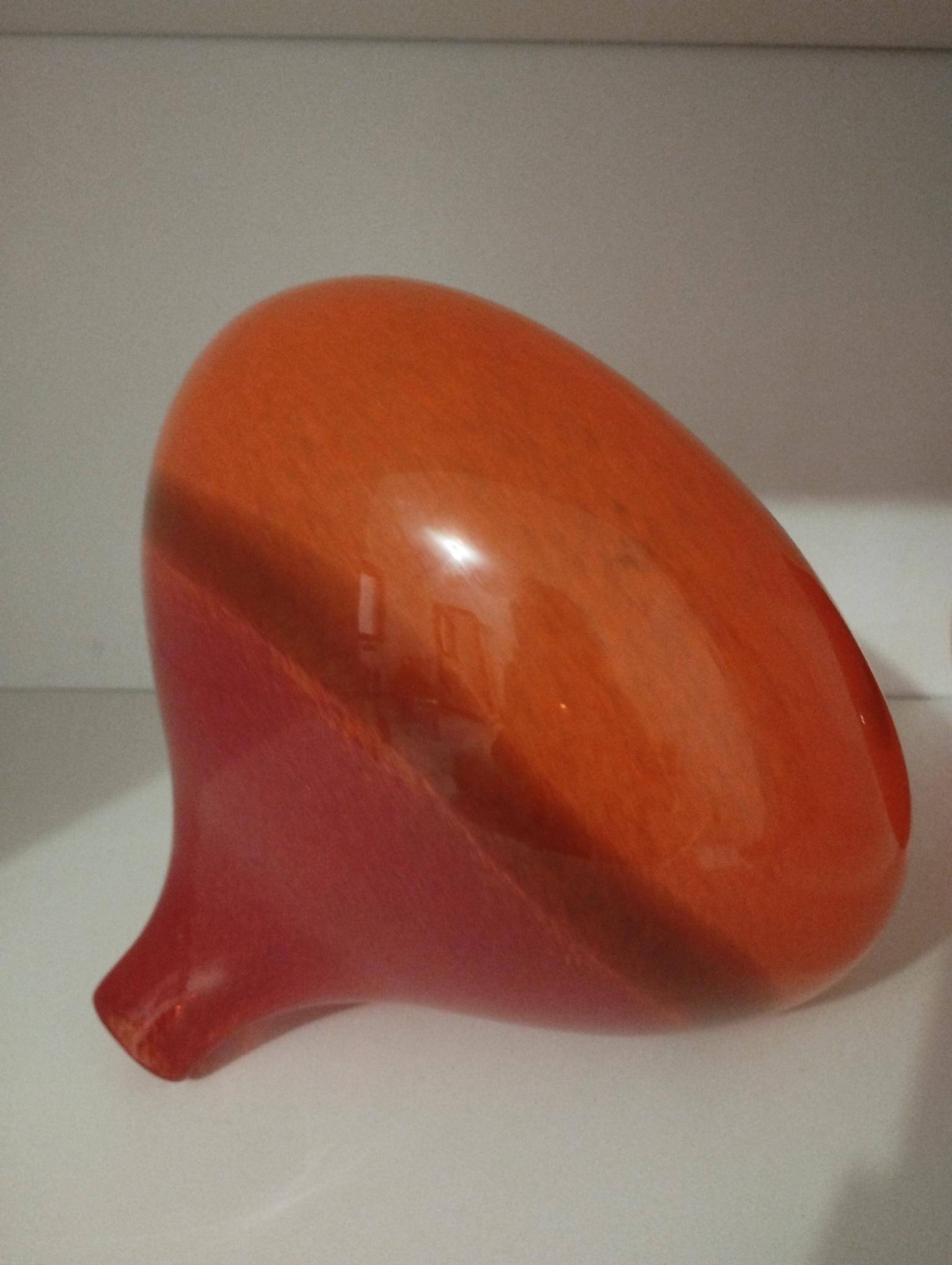 Pair or 2 glass paste vases from the 80s vintage.