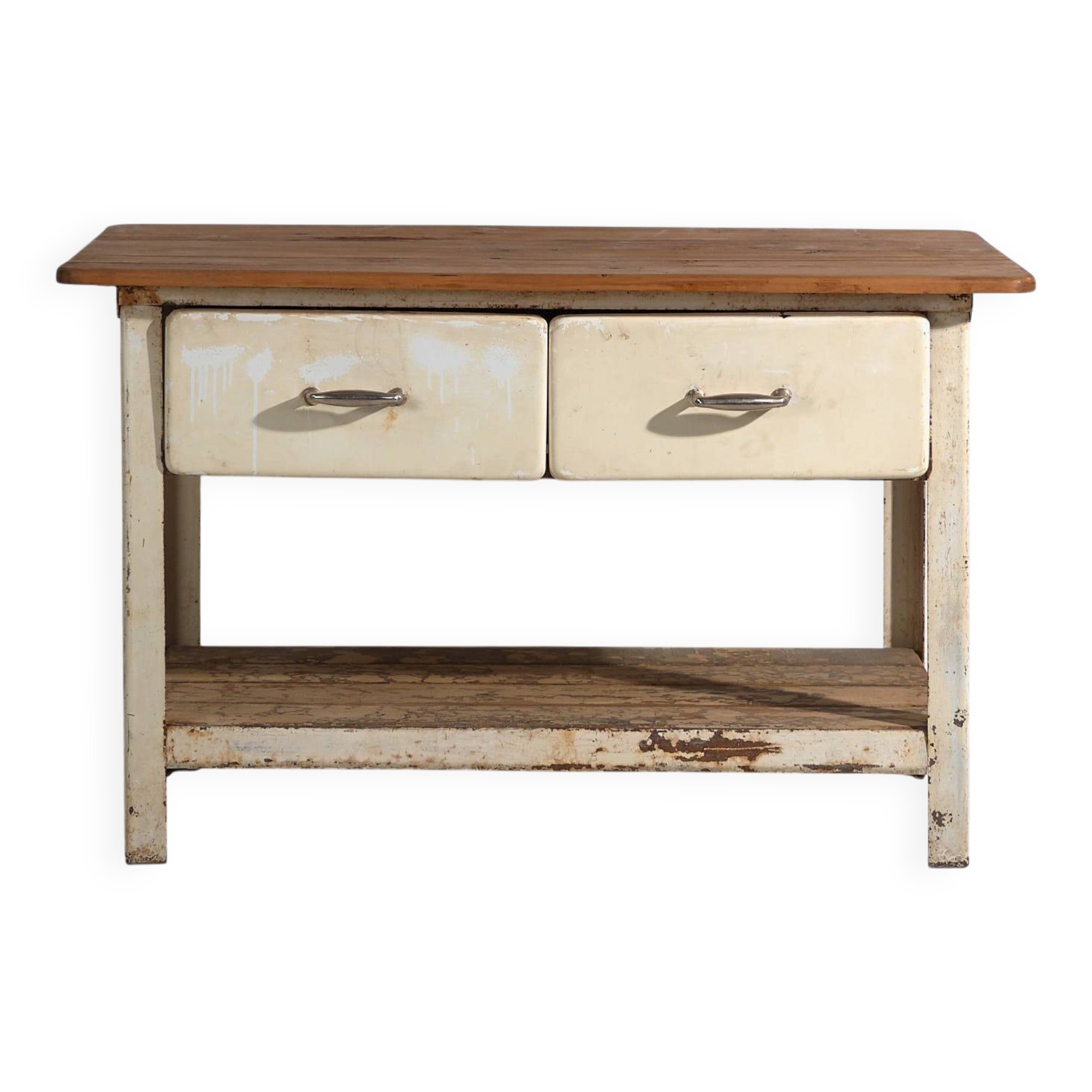 Industrial work table with drawers (c.1940) #75