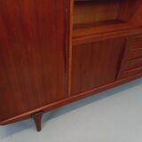 Vintage Scandinavian high sideboard in teak from the 50s and 60s