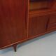 Vintage Scandinavian high sideboard in teak from the 50s and 60s