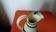 Old earthenware jug from Langeais with a spout.