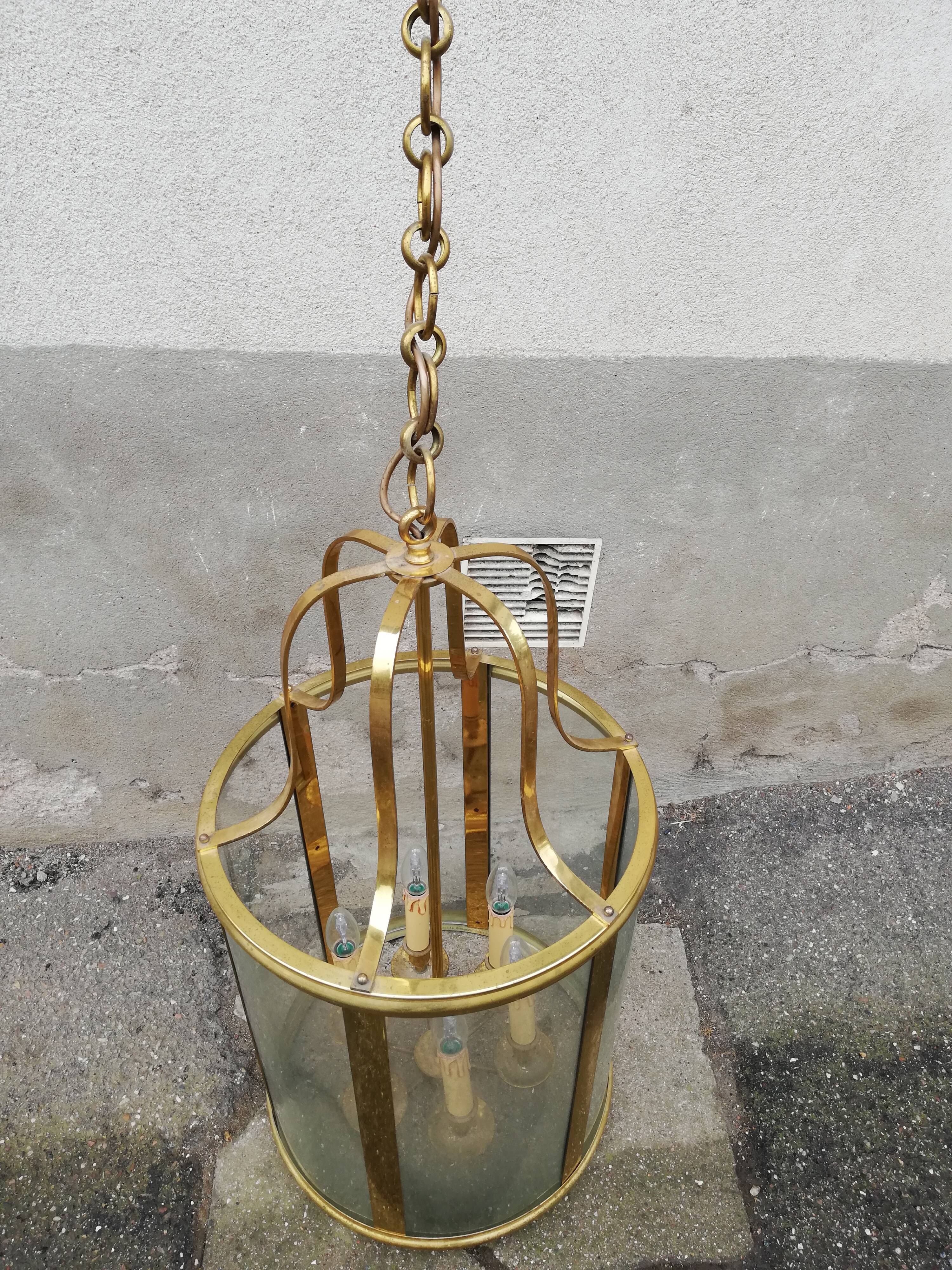 Vintage brass lantern