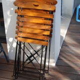 4 folding vintage terrace chairs