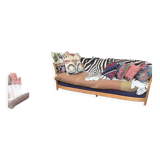 Antique Heriz Rug 335x235 cm Wool Oriental Hand Made Carpet Red, Brown, Blue