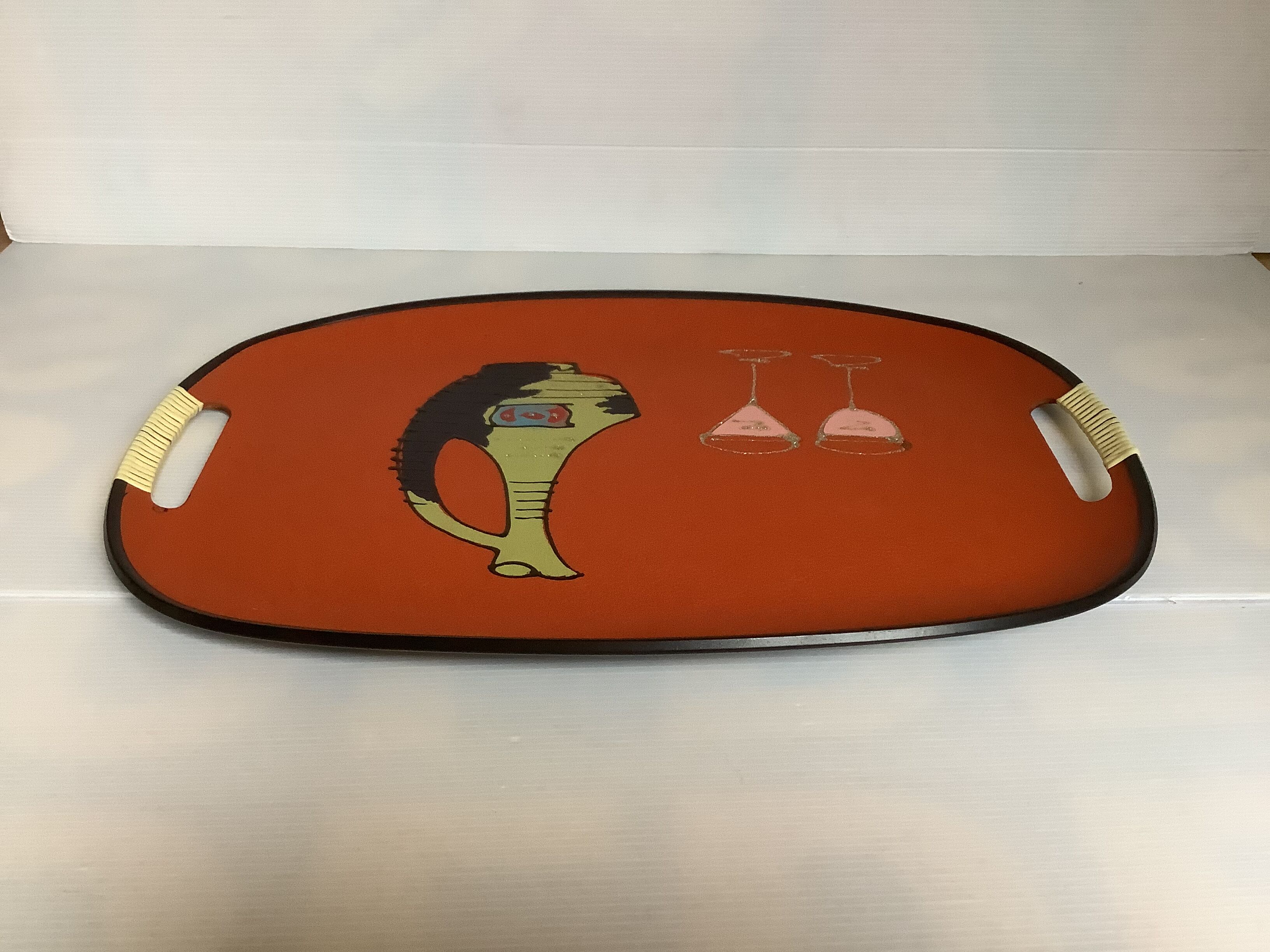 Old tray scoubidou handles made in Japan