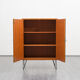 Wardrobe, teak, vintage, ridged doors