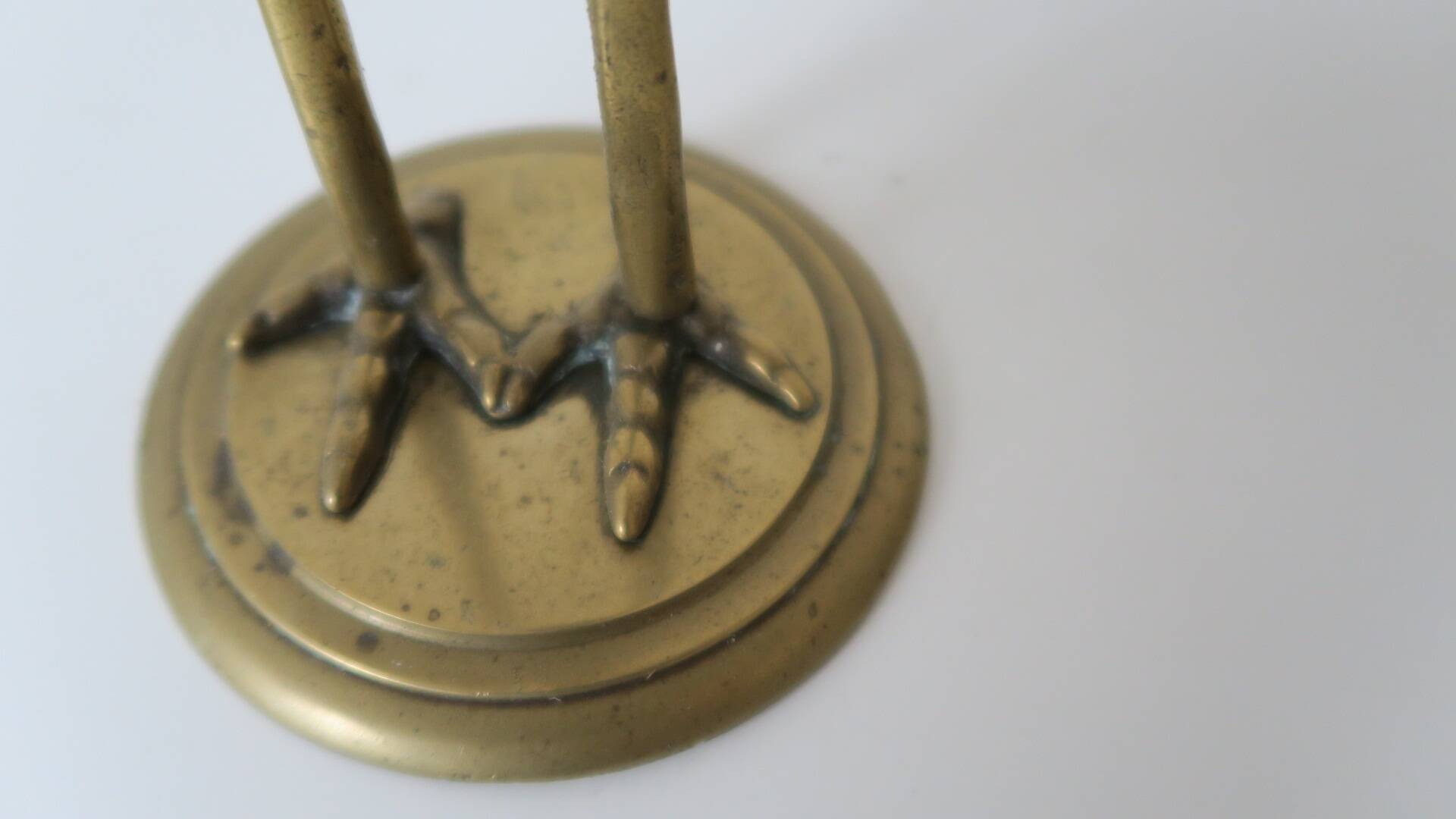 The decorative brass bird