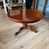 Large antique oval Dutch mahogany table