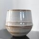 Vintage cache-pot in glazed stoneware