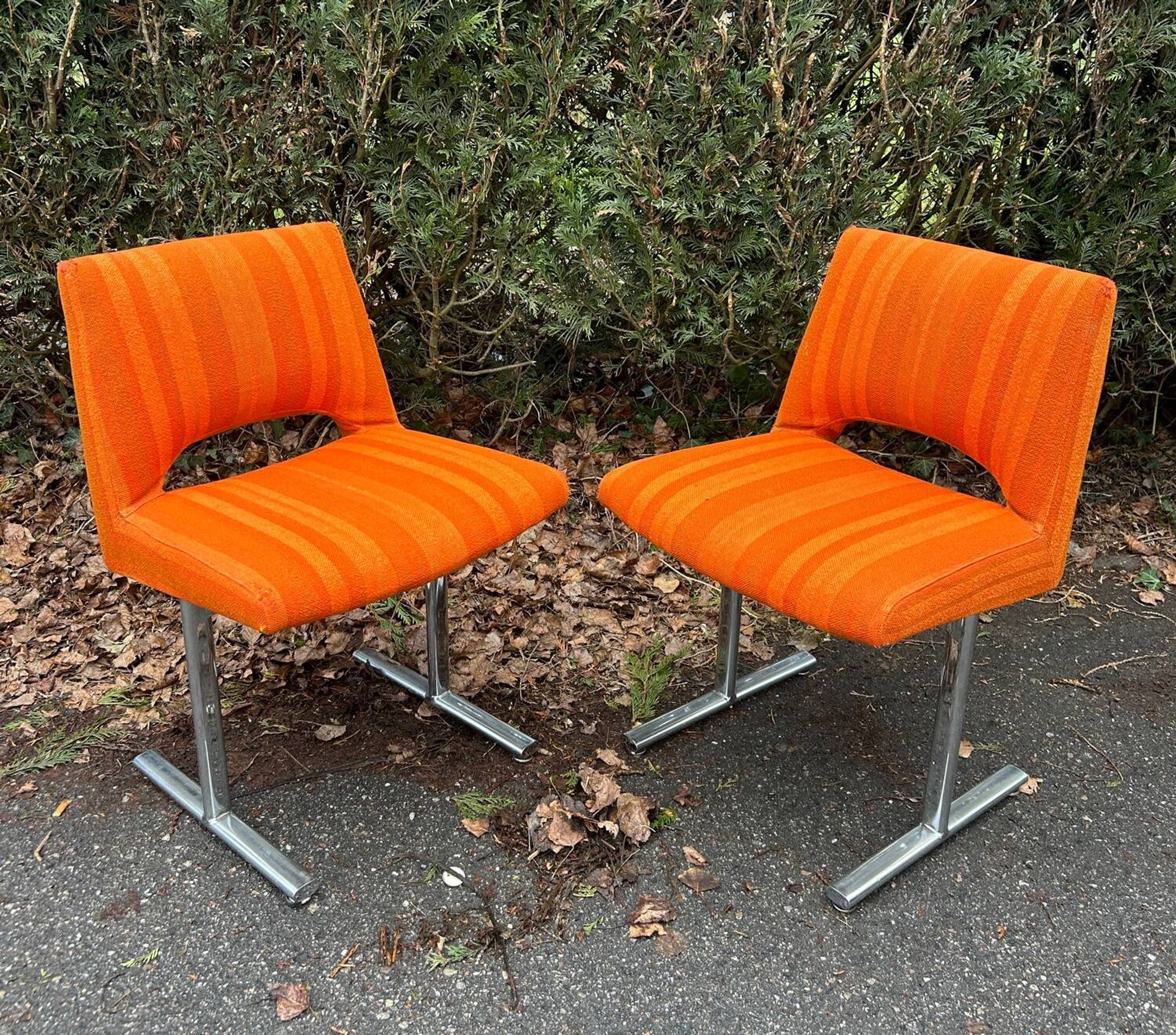 Pair of chairs by Georges Frydman