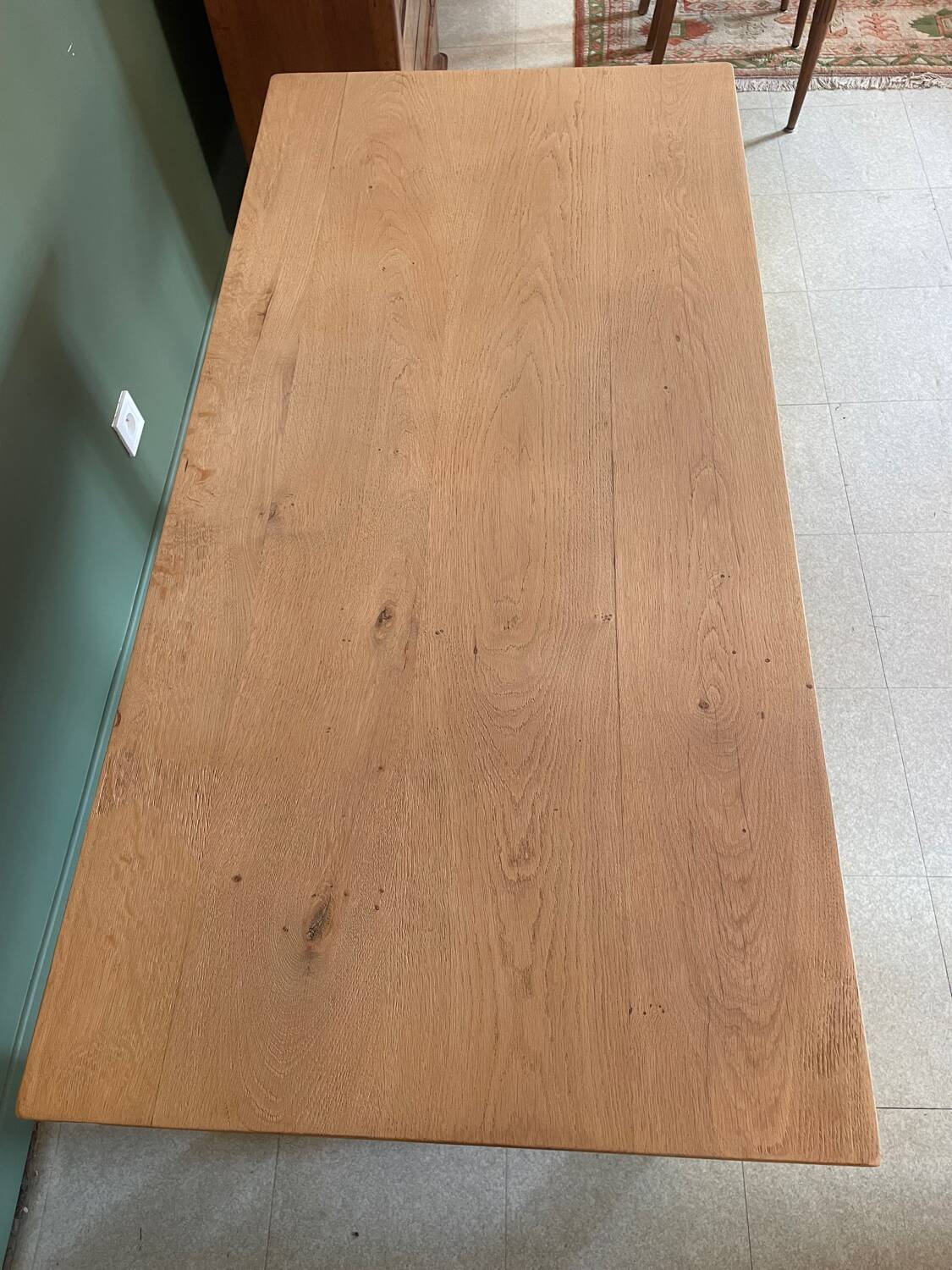 Airbrushed farm table