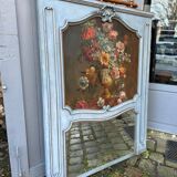 Overmantel mirror with still life