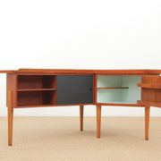 Bureau scandinave boomerang en teck d'Arne Hovmand Olsen