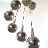 Chrome chandelier Richard Essig 1970