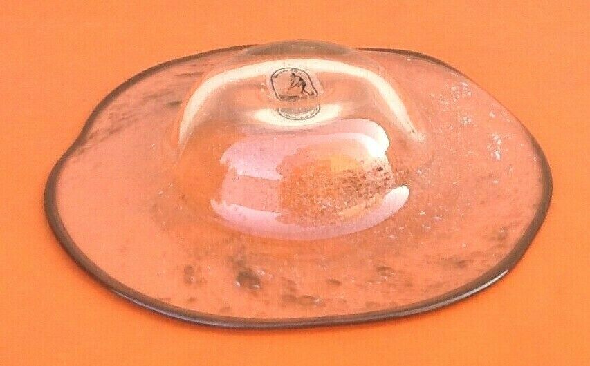 Fruit cup Vintage Design / Atypical shape Blown glass Art glassware