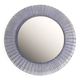 Acrylic Ice Wave Round Wall Mirror Italian 1970s Post-Modern 1980s Bathroom