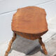 Tripod wood table, root table, natural wood table, vintage coffee table, brutalist