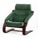 Vintage armchair in Alcantara. Åke Fribyter for Nelo Möbel. Sweden. 1990s.