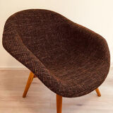 Hull armchair by Miroslav Navratil, years 1960