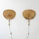 Pair of wall sconces "Uchiwa" by Ingo Maurer for M Design, 1960s