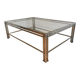Modernist Chrome Coffee Table with Triple Legs, French Work circa 1970