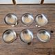 6 Vintage stainless steel ice cream/dessert cups from the 70s-80s, round shape