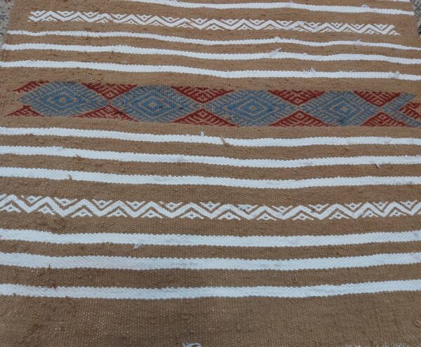 Tapis couloir fait main multicolore traditionnel 180x67cm