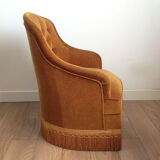 Vintage gold old toad chair