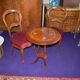 Table guéridon marqueterie de nacre