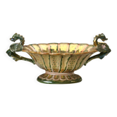 Vintage centrepiece in majolica from Gualdo Tadino, Italy, 1930s.