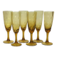 6 Biot-style stemmed glasses