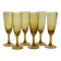 6 Biot-style stemmed glasses