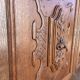 Pair of old carved wooden door panels Bas relief (oak)
