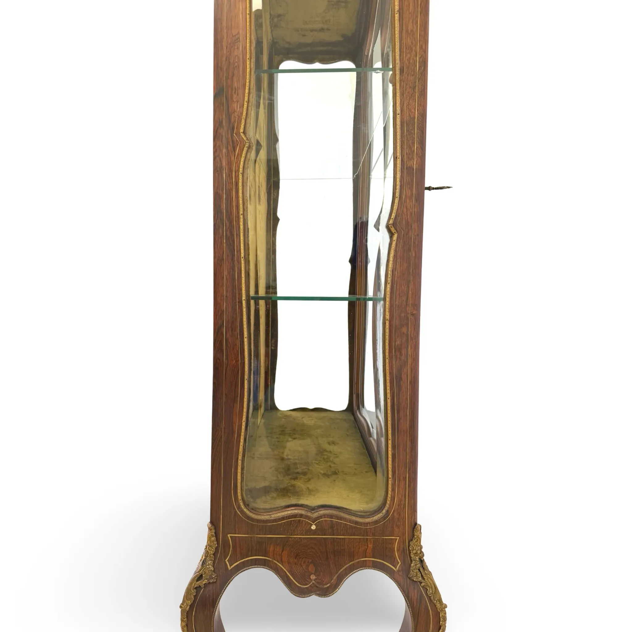 Elegant antique display cabinet, dating to 19th century