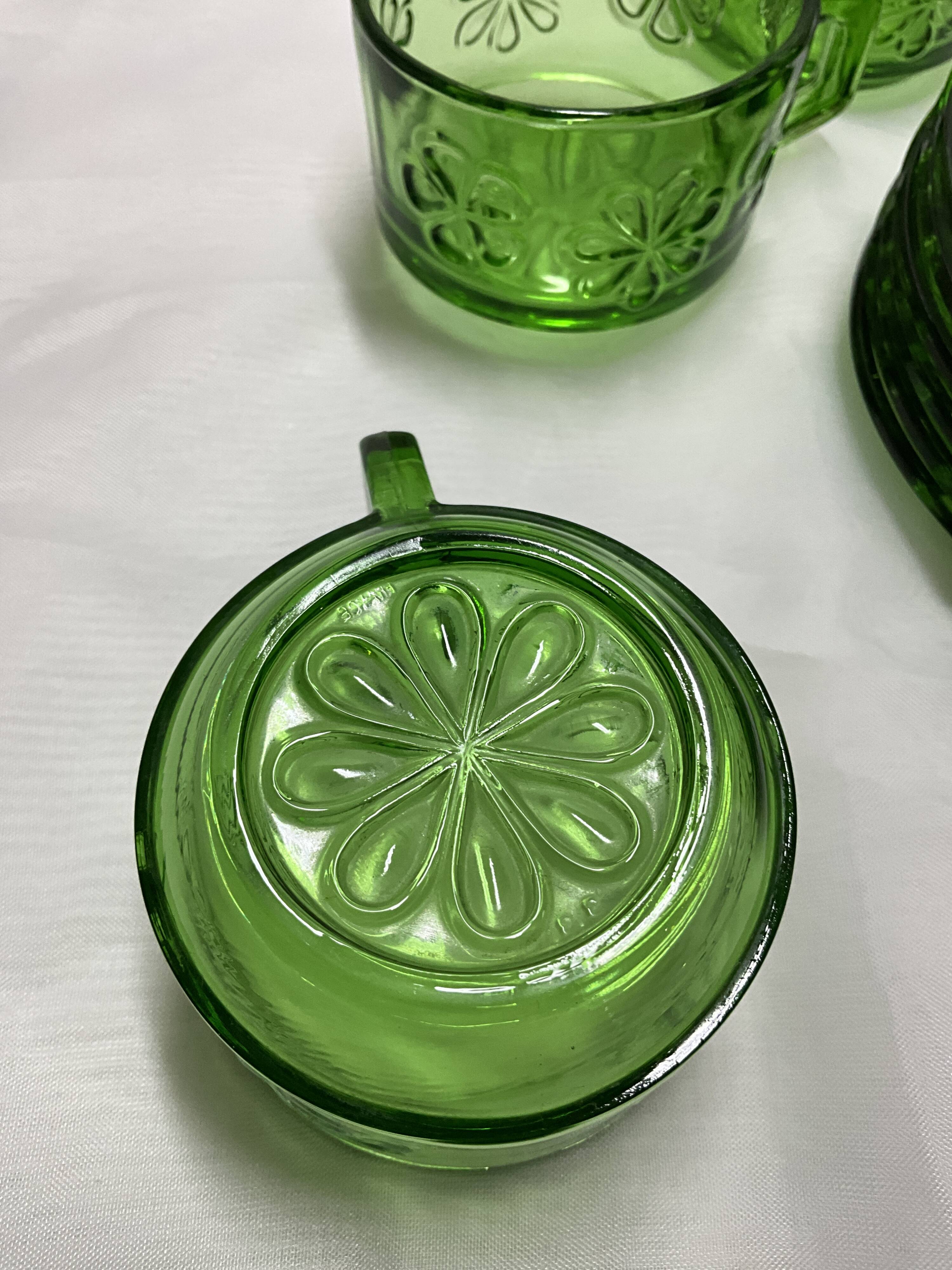 Emerald green vereco coffee service