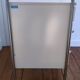 bedside table stainless steel lacquered metal 80s design