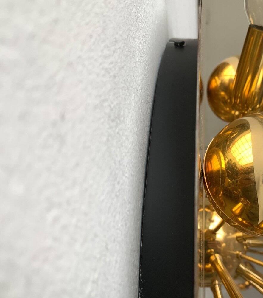 Atomic Brass Ceiling Light in Modern German Mid-Century by Dorothee Becker for Cosack, 1970s