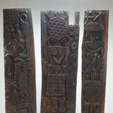 3 part door panel from the Nupe people of Nigeria, 1920s