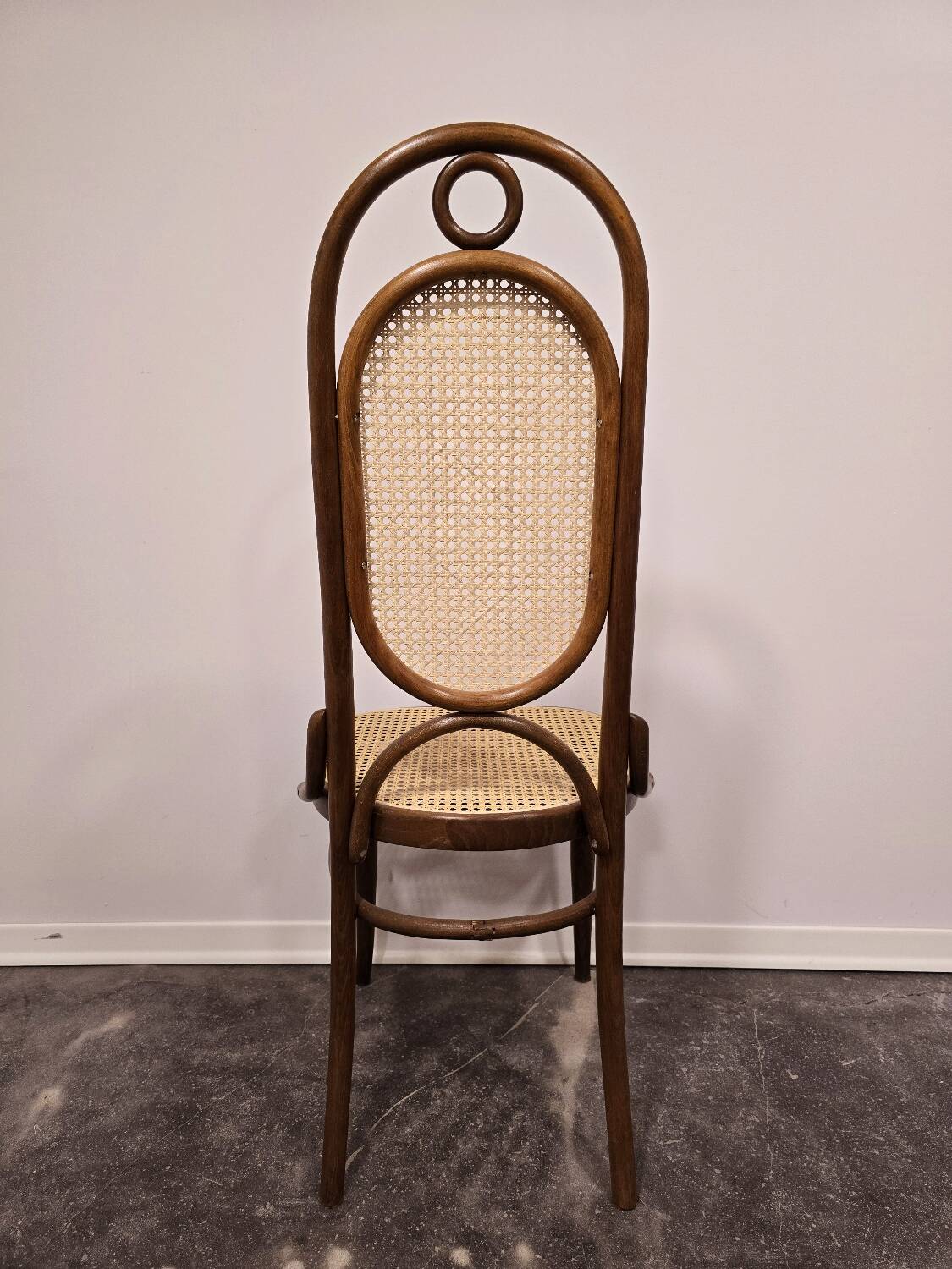 Chaises de salle à manger, bois courbé, M 17, dossier haut, 1 sur 4